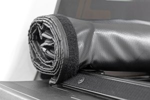 Ford F-350 Super Duty Soft Roll Up Bed Cover - Rough Country - Matte Black - '17-'23